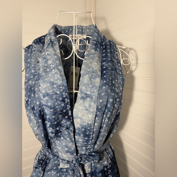 BCBGeneration Navy Blue Floral Tie-Dye Cover-up dress - Picture 2 of 9